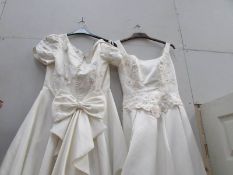 2 wedding dresses