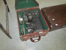 A vintage leather cased projector