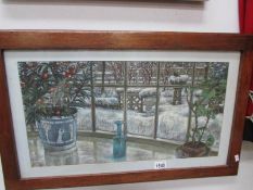 An 'Arabesque in the Snow' pastel by Shirley Stopford-Taylor, Jan.