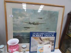A Gerald Coulson print 'The First Blue', a Robert Taylor book and R.A.