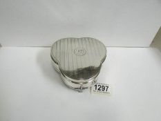 A George V silver trinket box, fully Lined,