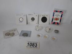 A quantity of Victorian silver coins,