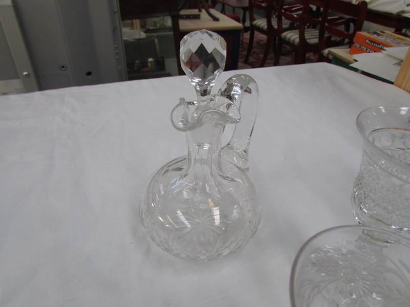 A mixed lot of cut glass including knife rests, - Image 4 of 4