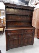 An oak dresser