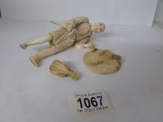 A 19th century Chinese ivory figure,