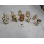 10 assorted netsuke