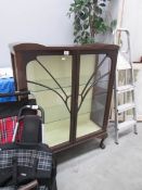 An old glass display cabinet