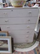 A white 6 drawer chest