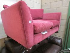 A pink sofa