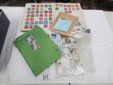 A quantity of old stamps