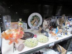 A mixed lot of china, glass etc,