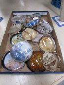 15 souvenir glass paperweights