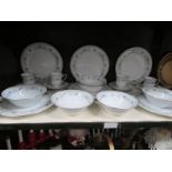 22 pieces of Chinese dinner ware + one set