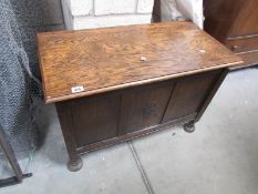 An old oak linen box