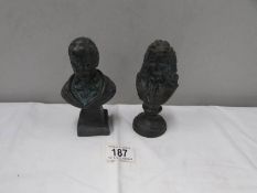 2 small busts being Wagner and Handel