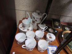 A German 6 place coffee set