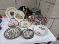 A mixed lot of plated including oriental