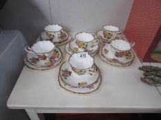 Abn 18 piece Imperial China floral tea set,