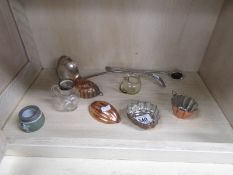 A mixed lot including jelly moulds