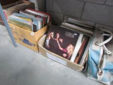 3 boxes and a bag of LP records