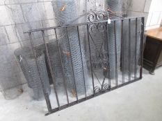 A pair of metal drive gates