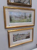 2 limited edition framed and glazed prints,