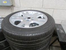 A set of 4 alloy car wheels with tyres suitable for Landrover Sport or Discovery