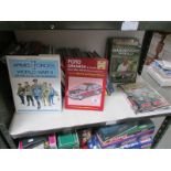 A shelf of motoring and other books