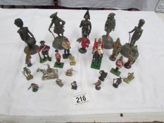 A quantity of model soldiers