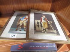 A pair of framed and glazed studies of gentlemen