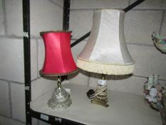 2 table lamps