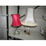 2 table lamps