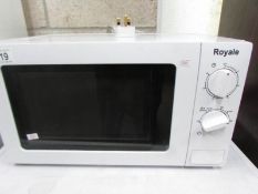 A Royale microwave oven