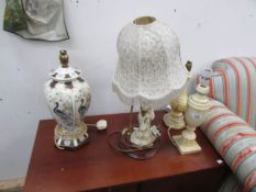 4 table lamps