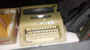 An Olivetti portable typewriter