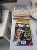 A quantity of Private Eye collectibles including No.