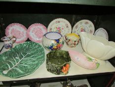 A mixed lot of ceramics including planters