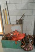 A tool box and large quantity of tools