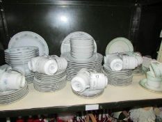A large quantity of tea and dinner ware