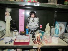 A mixed lot including dolls etc