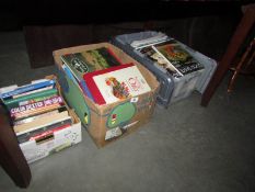 3 boxes of books and magazines