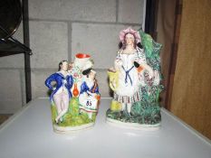 2 19th century Staffordshire figures