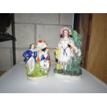 2 19th century Staffordshire figures