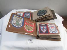 A collection of cloth badges