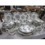 Approximately 30 pieces of dinner ware including tureens and meat platters