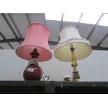 2 table lamps