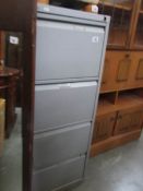 A 4 drawer filing cabinet