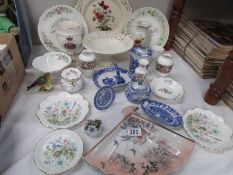 A mixed lot of china including Spode,