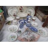 A mixed lot of china including Spode,