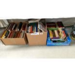 3 boxes of books